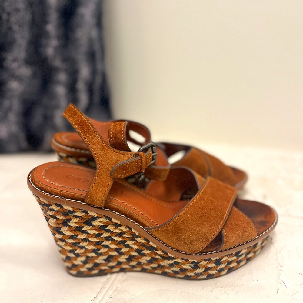 Coach Suede Wedges
